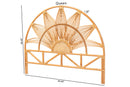 Katrice Natural Rattan Queen Size Standalone Headboard Baxton