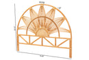Katrice Natural Rattan King Size Standalone Headboard Baxton