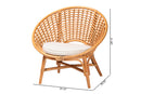 Marcos Natural Rattan Accent Chair Baxton