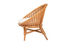 Marcos Natural Rattan Accent Chair Baxton