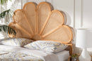 Ember Honey Rattan Queen Size Standalone Headboard Baxton
