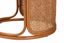 Julia Bohemian Honey Rattan Large End Table Baxton
