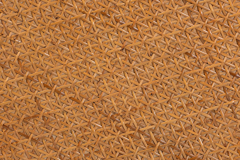 Julia Bohemian Honey Rattan Large End Table Baxton