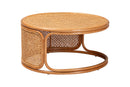 Julia Bohemian Honey Rattan Coffee Table Baxton