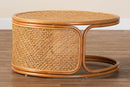 Julia Bohemian Honey Rattan Coffee Table Baxton