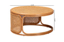 Julia Bohemian Honey Rattan Coffee Table Baxton
