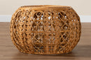 Lianna Natural Brown Rattan Coffee Table Baxton