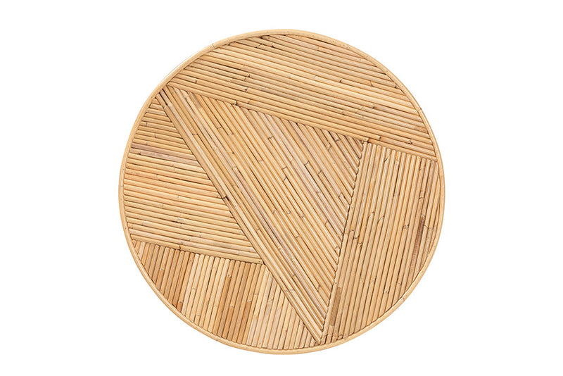 Harrison Natural Rattan End Table Baxton