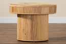 Harrison Natural Rattan End Table Baxton