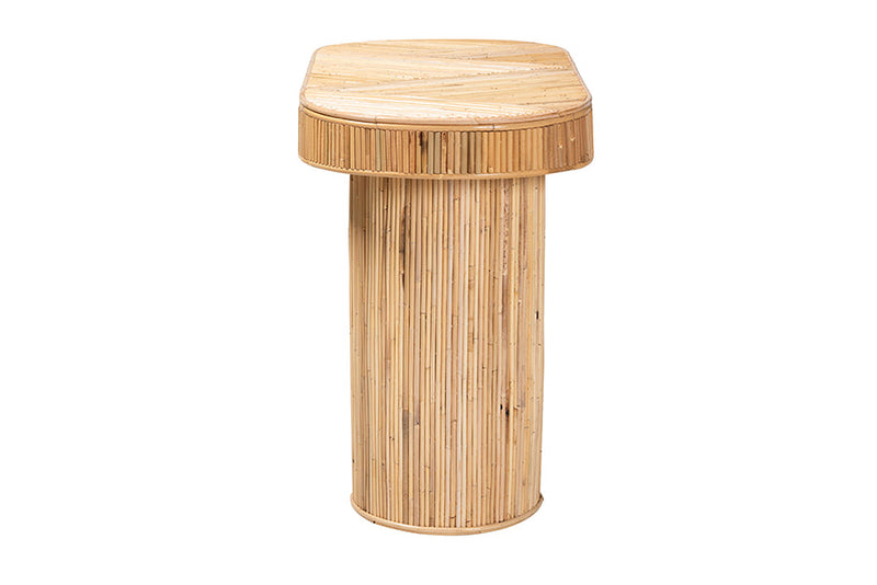 Harrison Natural Rattan Console Table Baxton