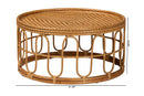 Manchester Light Honey Rattan Coffee Table Baxton