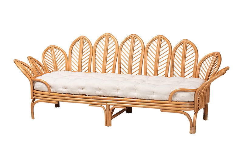 Noemi Bohemian Light Honey Rattan Daybed