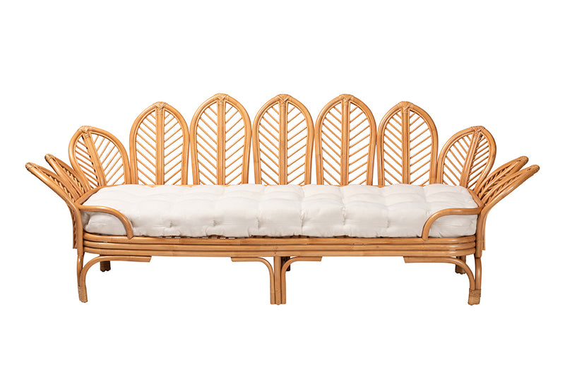 Noemi Bohemian Light Honey Rattan Daybed