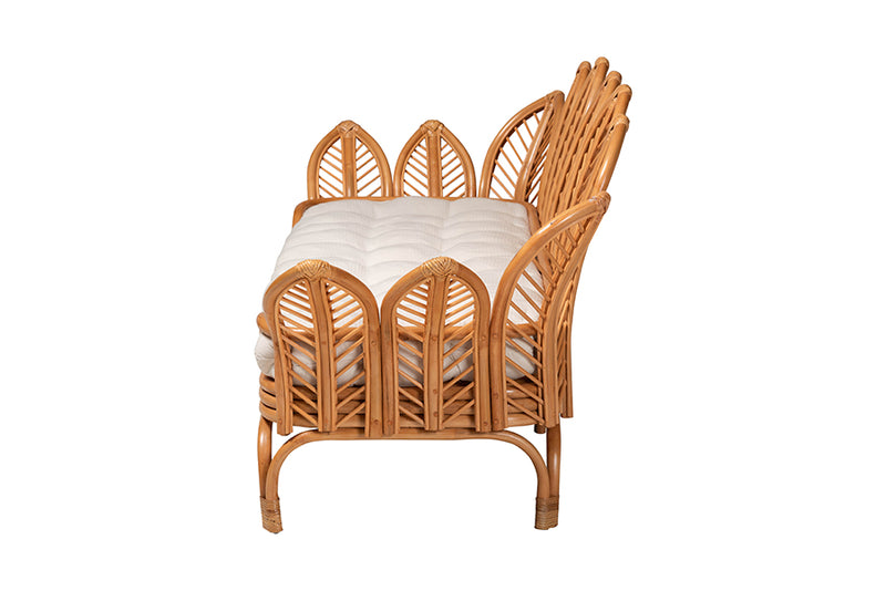 Noemi Bohemian Light Honey Rattan Daybed