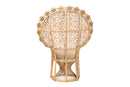 Calvin Natural Brown Rattan Peacock Chair Baxton