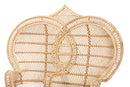 Idana Natural Brown Rattan Two-Seater Peacock Chair Baxton