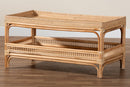 Devlin Natural Rattan Coffee Table Baxton
