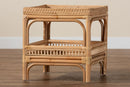 Devlin Natural Rattan End Table Baxton