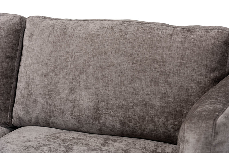 Alston Modern Gray Fabric Sofa