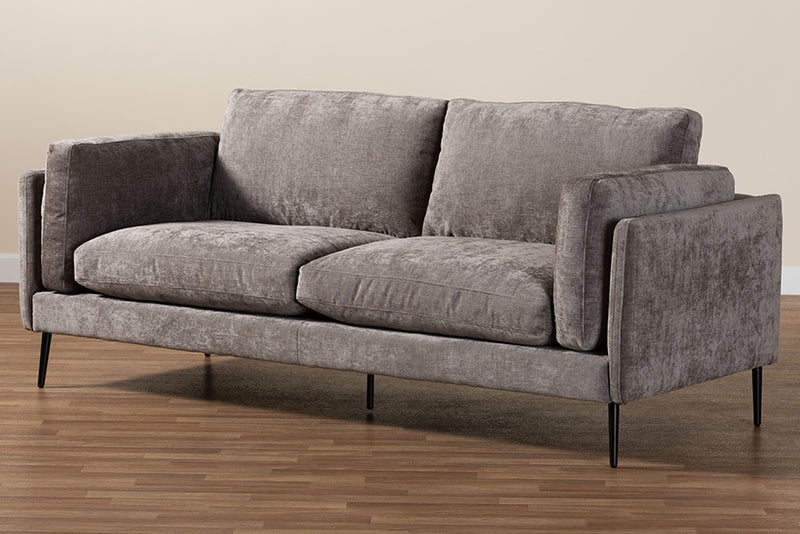 Alston Modern Gray Fabric Sofa