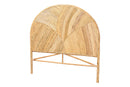Nequiel Bohemian Honey Rattan Queen Size Standalone Headboard Baxton