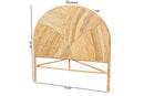 Nequiel Bohemian Honey Rattan King Size Standalone Headboard Baxton