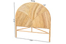 Nequiel Bohemian Honey Rattan Queen Size Standalone Headboard Baxton