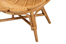 Goodwin Bohemian Honey Rattan Accent Flower Chair Baxton