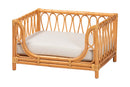 Manrico Bohemian Honey Rattan Pet Bed Baxton