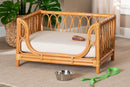 Manrico Bohemian Honey Rattan Pet Bed Baxton