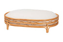 Callie Bohemian Honey Rattan Pet Bed Baxton