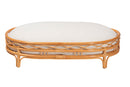Callie Bohemian Honey Rattan Pet Bed Baxton
