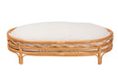 Callie Bohemian Honey Rattan Pet Bed Baxton