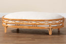 Callie Bohemian Honey Rattan Pet Bed Baxton