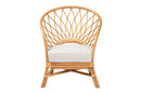 Luis Bohemian Honey Rattan Accent Chair Baxton