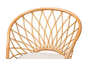 Luis Bohemian Honey Rattan Accent Chair Baxton
