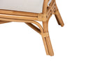 Luis Bohemian Honey Rattan Accent Chair Baxton