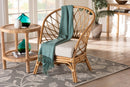 Luis Bohemian Honey Rattan Accent Chair Baxton