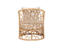 Premala Bohemian Light Honey Rattan Accent Chair Baxton