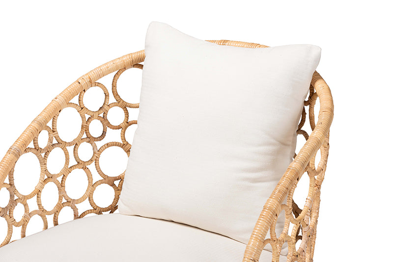 Premala Bohemian Light Honey Rattan Accent Chair