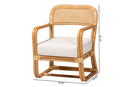Brita Light Honey Rattan Arm Chair Baxton