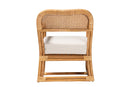 Brita Light Honey Rattan Arm Chair Baxton