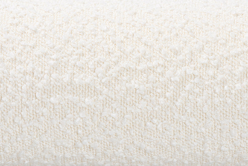 Neilan Modern Luxe Ivory Boucle Fabric Queen Size Bed Baxton
