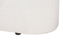 Babette Modern White Teddy-Bear Fabric Storage Bench Baxton
