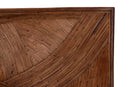 Nevin Bohemian Dark Brown Rattan King Size Standalone Headboard Baxton