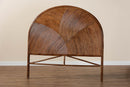 Nequiel Bohemian Dark Brown Rattan Queen Size Standalone Headboard Baxton