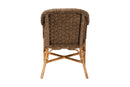 Lisen Bohemian Natural Seagrass and Rattan Arm Chair Baxton