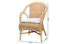 Mariela Natural Rattan Dining Chair Baxton