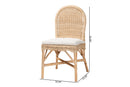 Valerie Bohemian Natural Rattan Dining Chair Baxton