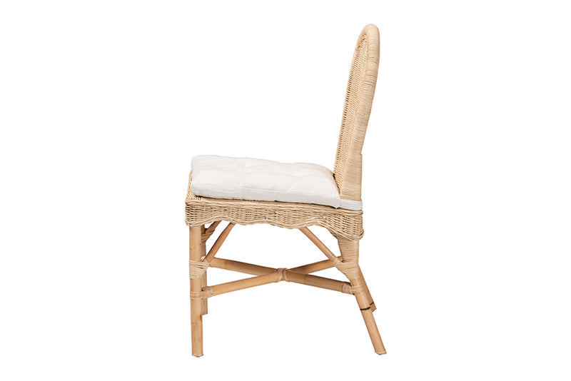 Valerie Bohemian Natural Rattan Dining Chair